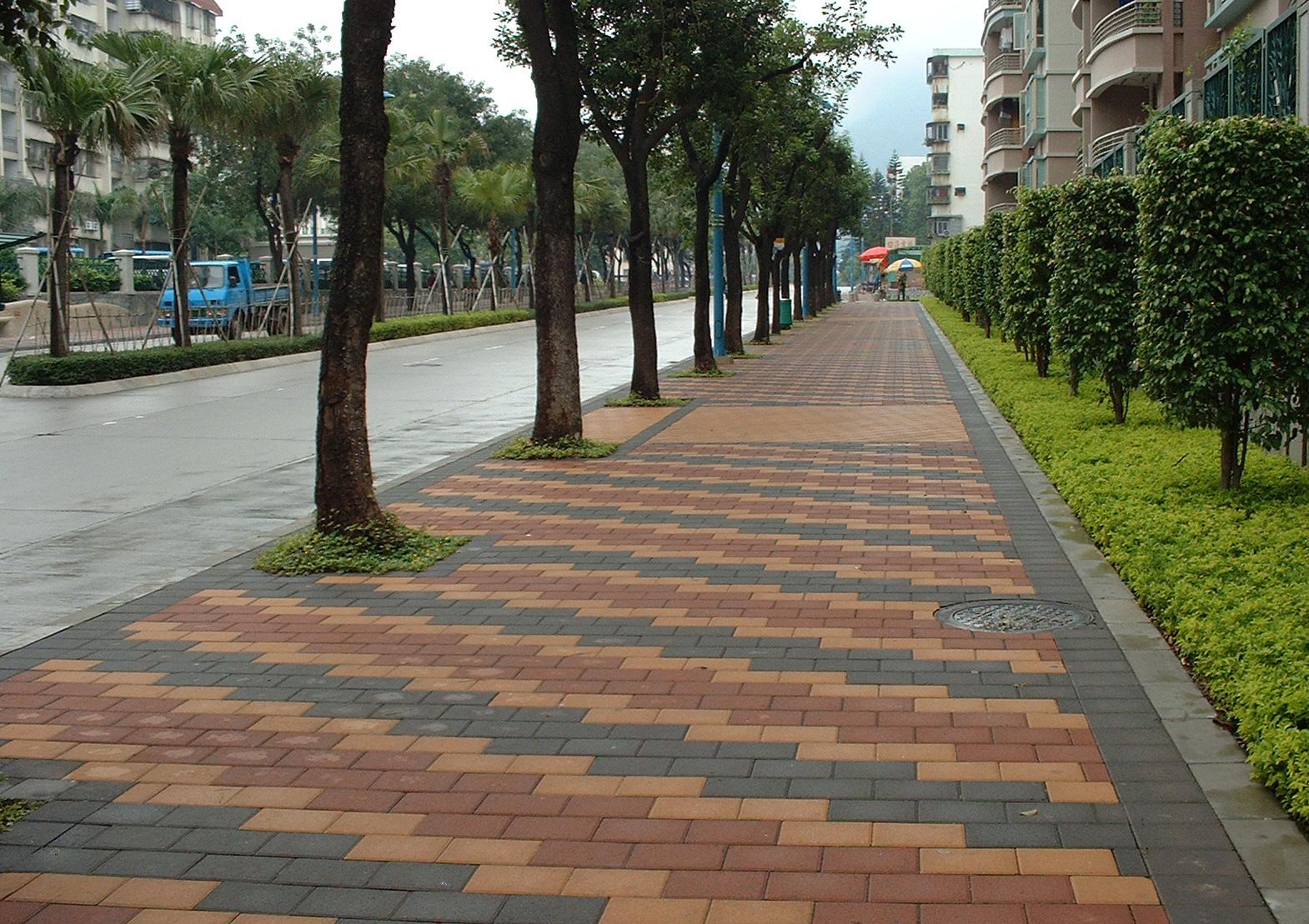 城市彩色混凝土路面砖